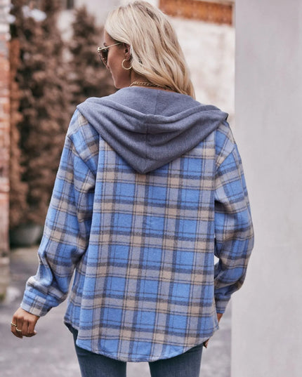 Oversized Plaid Button Up Shacket
