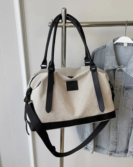 Contrast Travel Bag Black One Size