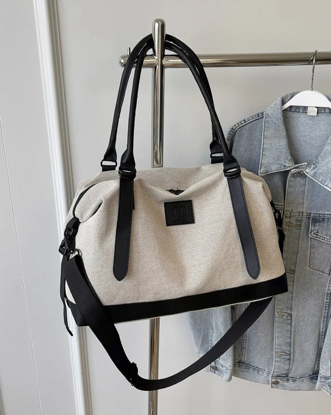 Contrast Travel Bag Black One Size