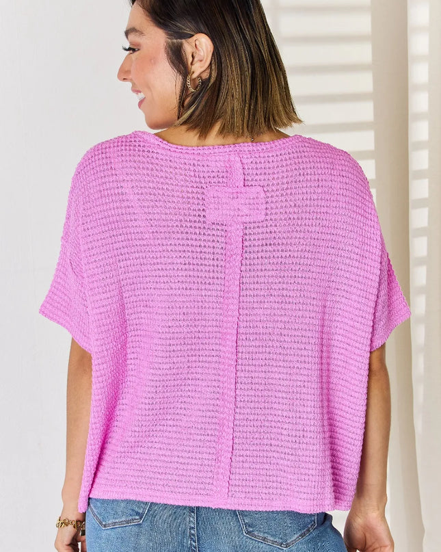 Zenana Full Size Round Neck Short Sleeve Top