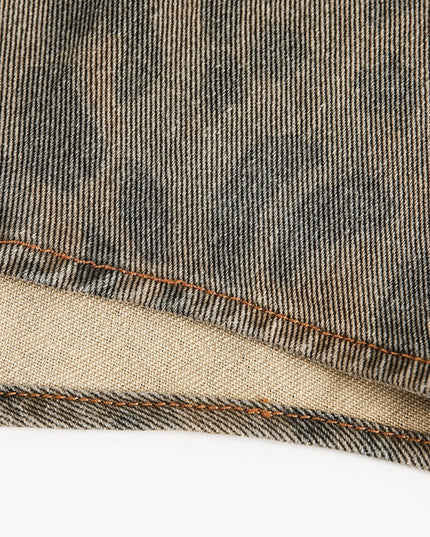 Men's Leopard Button Up Long Sleeve Jacket