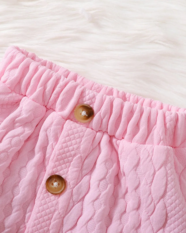 Children's Lace Detail Top and Skirt Set