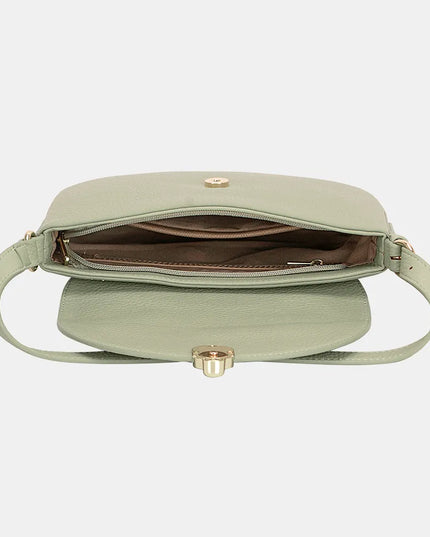 David Jones Metal Buckle Shoulder Bag 