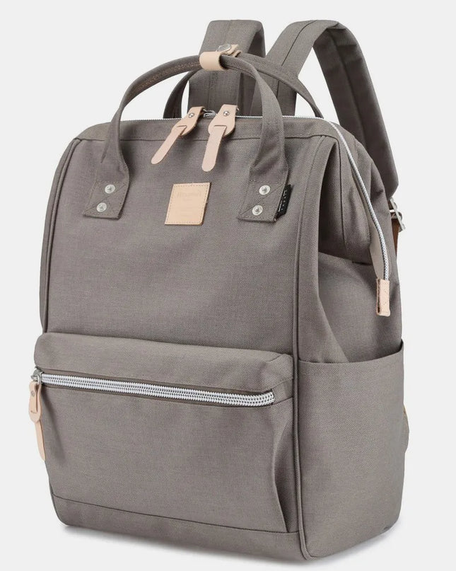 Himawari Waterproof Design Arcuate Shoulder Strap Backpack Bag with Handles Gray One Size