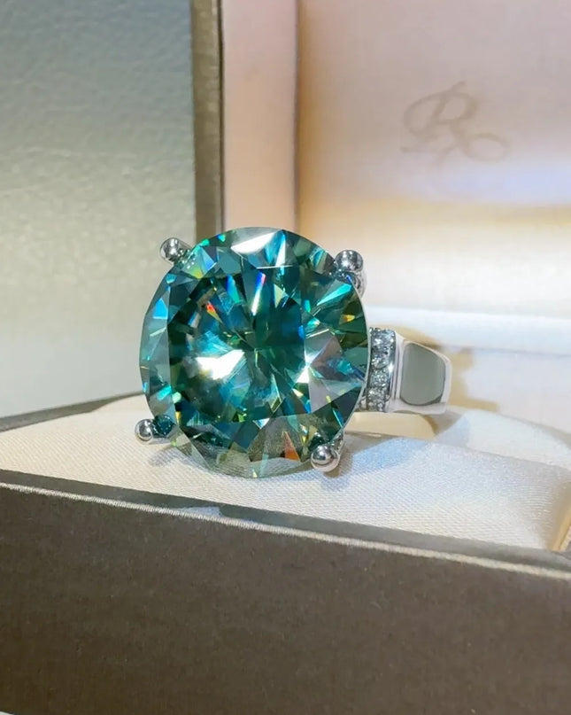 20 Carat Moissanite 925 Sterling Silver Ring