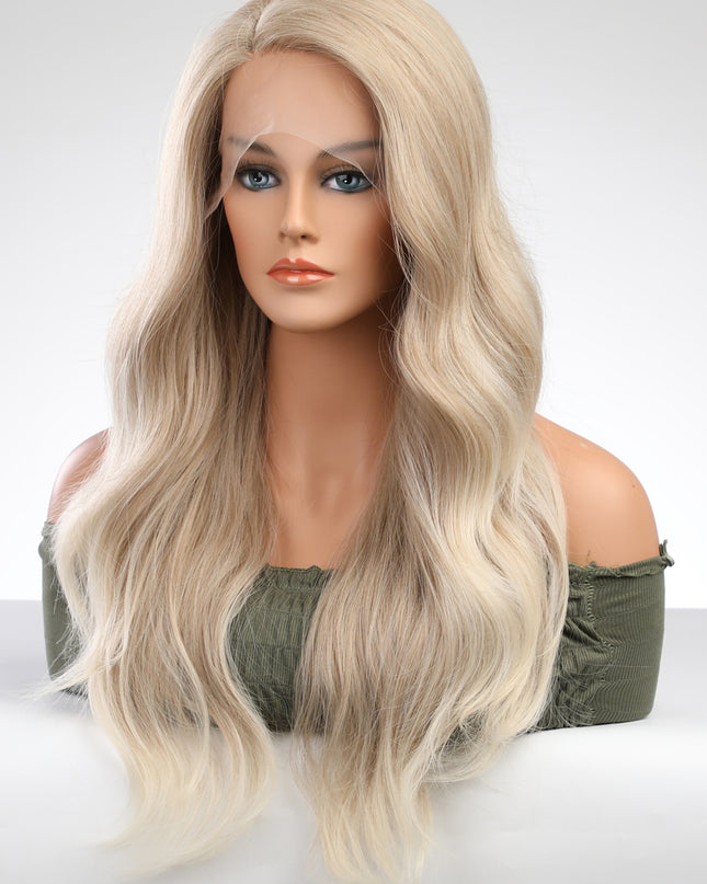 13*2" Lace Front Wigs Synthetic Long Wave 25" 150% Density
