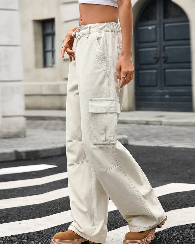 Wide Leg Cargo Jeans