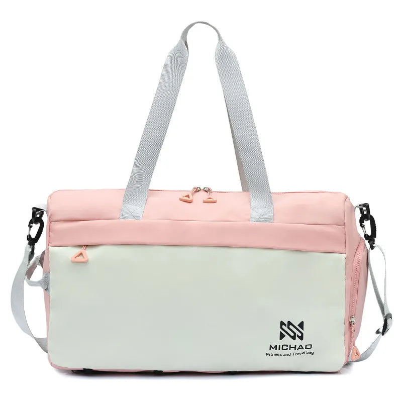Waterproof Portable Travel Bag Blush Pink One Size