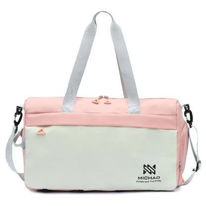 Waterproof Portable Travel Bag Blush Pink One Size