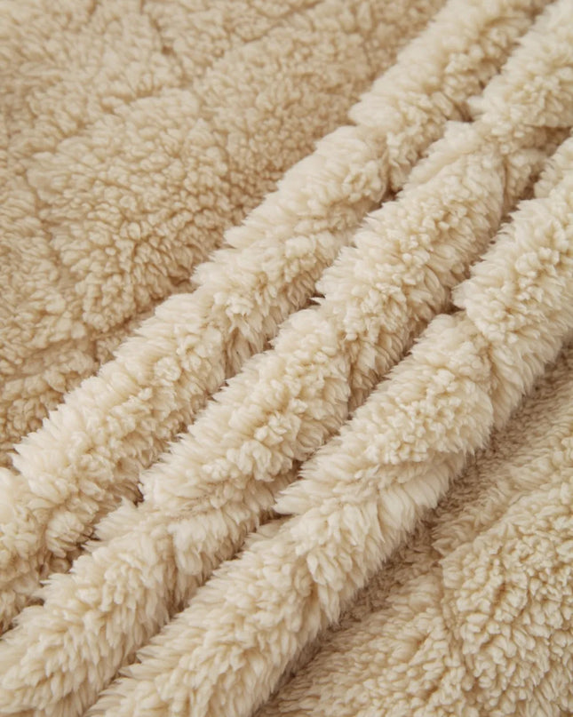 Fuzzy Pocketed Zip Up Jacket