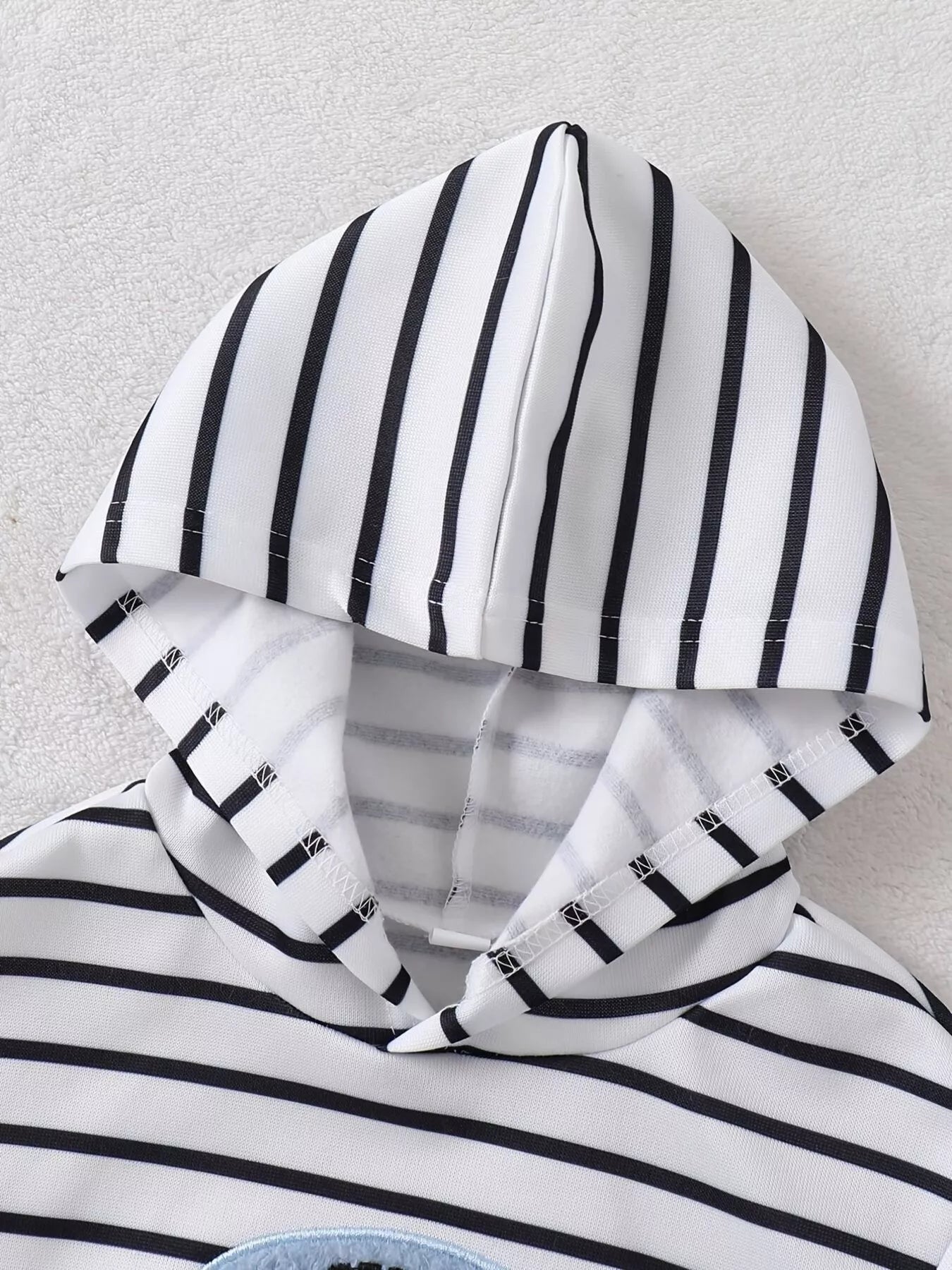 Children's Striped Elephant Hoodie & Pants Set