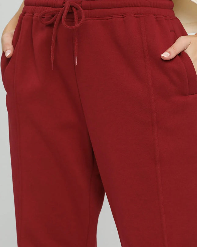 Umgee Fleece Jogger Pants with Drawstring