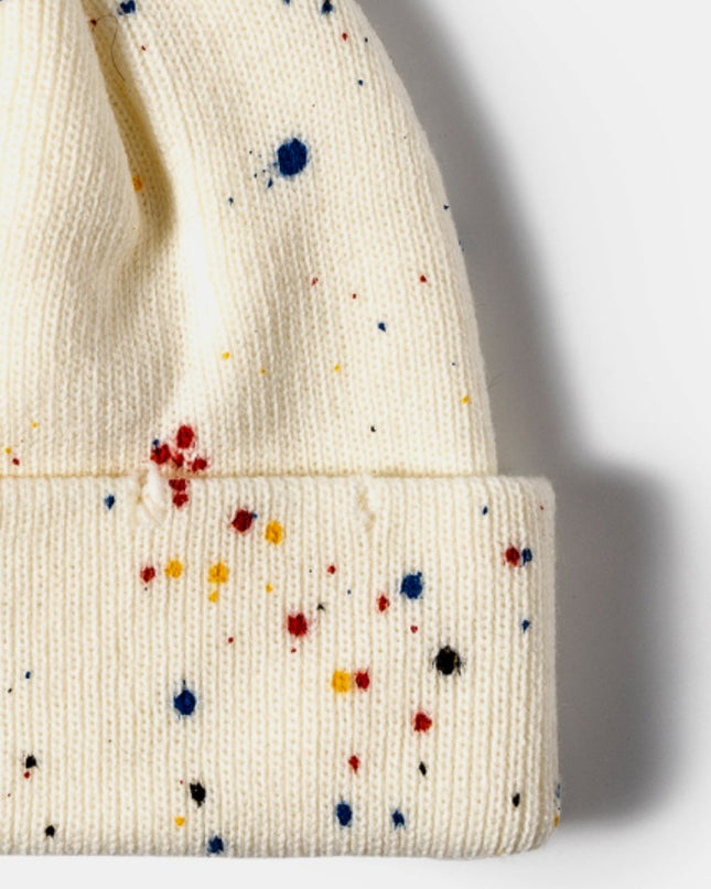 Confetti Rib-Knit Cuff Beanie