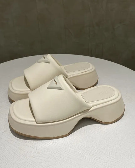 PU Leather Platform Sandals 