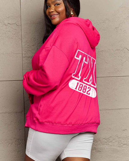 Simply Love Simply Love Full Size TX 1882 Graphic Hoodie