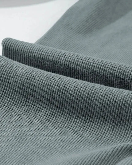 Ribbed Elastic Waist Leggings