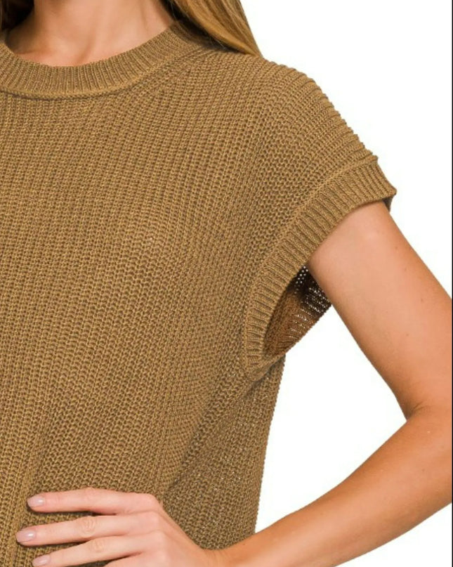 Zenana Oversized Crew Neck Sweater
