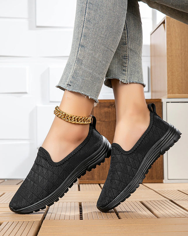 Breathable Mesh Slip-On Sneakers 