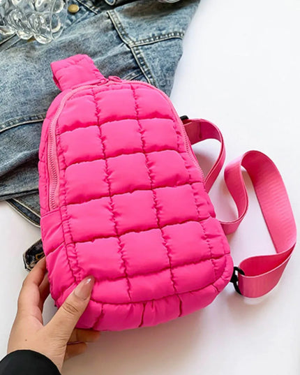 Quilted Nylon Crossbody Bag