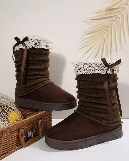Round Toe Platform Boots