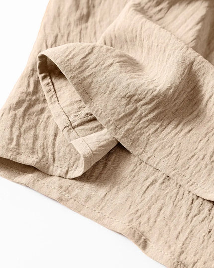 Spaghetti Strap Waist Tie Wide Leg Jumpsuit with Pockets