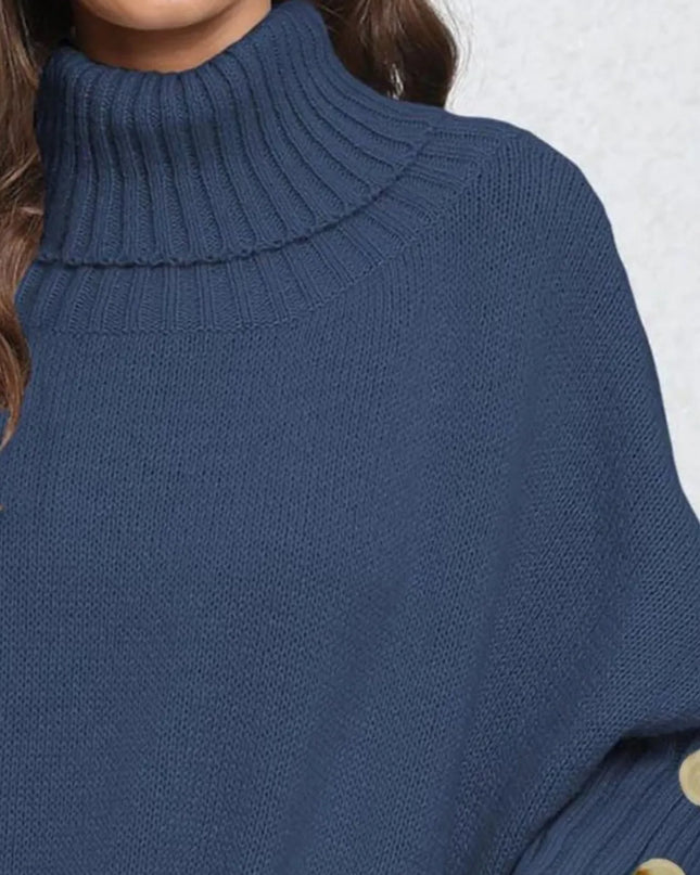 Turtleneck Long Sleeve Sweater