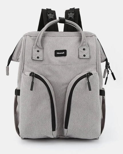 Himawari Waterproof Backpack Bag with Multilayer Pockets Gray One Size