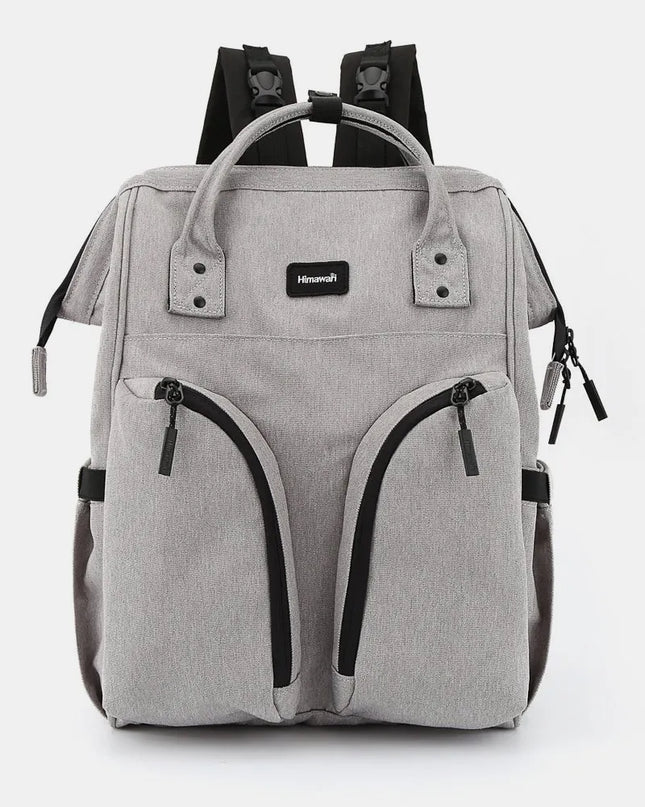 Himawari Waterproof Backpack Bag with Multilayer Pockets Gray One Size