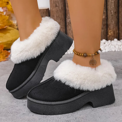 Cozy Fur-Lined Winter Platform Boots