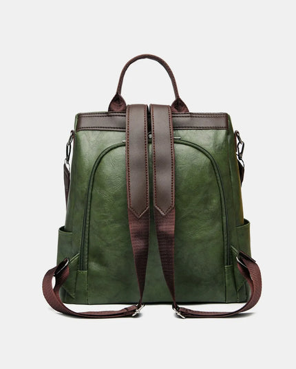 PU Leather Backpack Bag