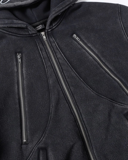 Men's Zip-Up Long Sleeve Hooded Jacket