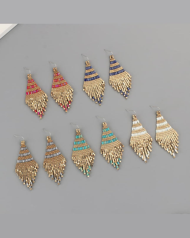 Beaded Dangle Earrings 