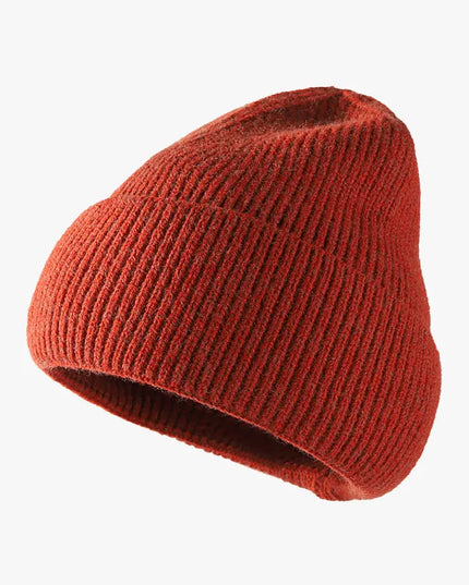 Thermal Solid Knit Hat Rust One Size