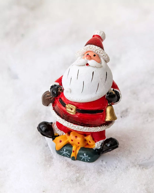 Christmas Santa Claus Miniature Figurine Ornament Style E One Size