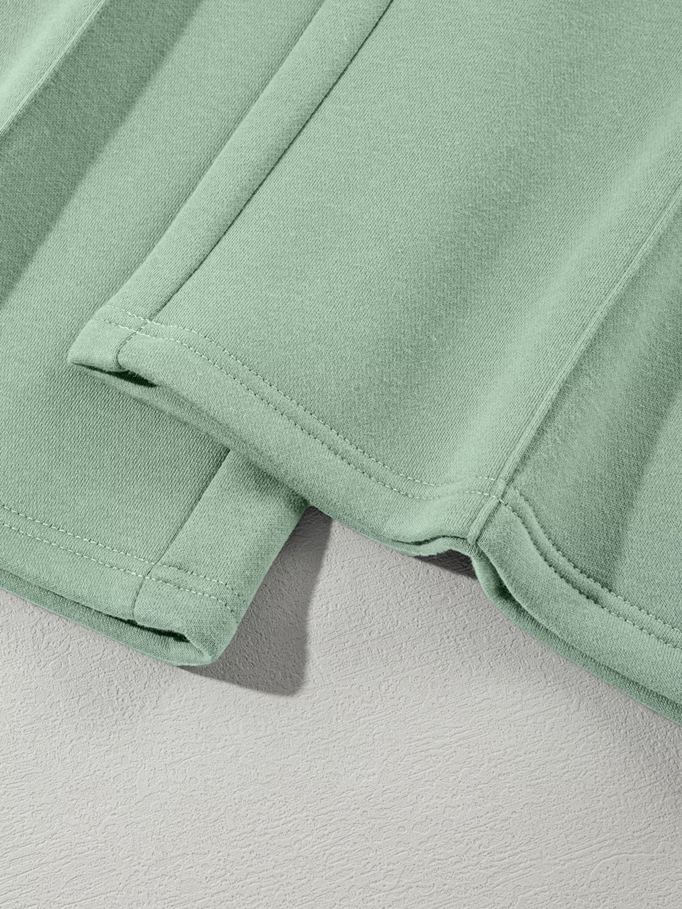 Drop Shoulder Zip Up Jacket and Drawstring Pants Active 2pcs Set