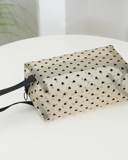 4- Piece Heart Polyester Storage Bag