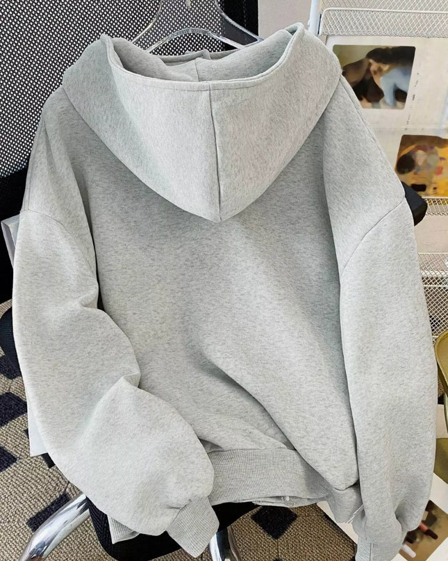 Zip Up Long Sleeve Hoodie