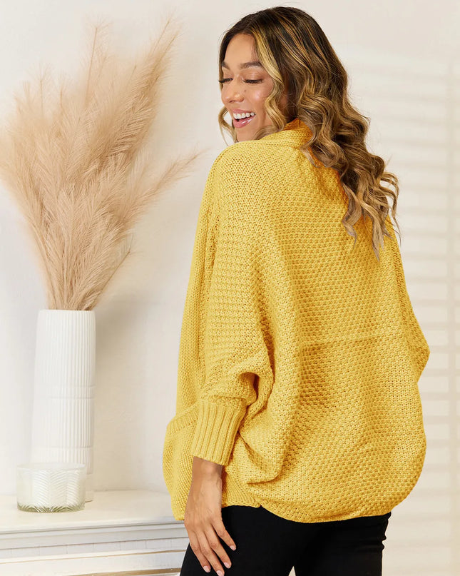 Angel Wings Open Front  Cardigan with Pockets 