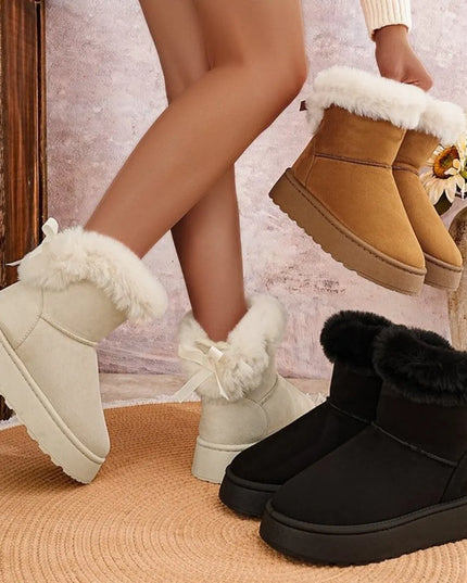 Round Toe Platform Boots