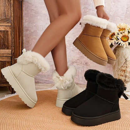 Round Toe Platform Boots