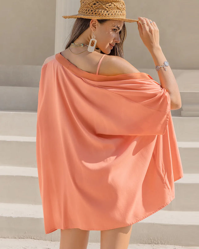 Cami, Open Front Cover Up and Shorts Set