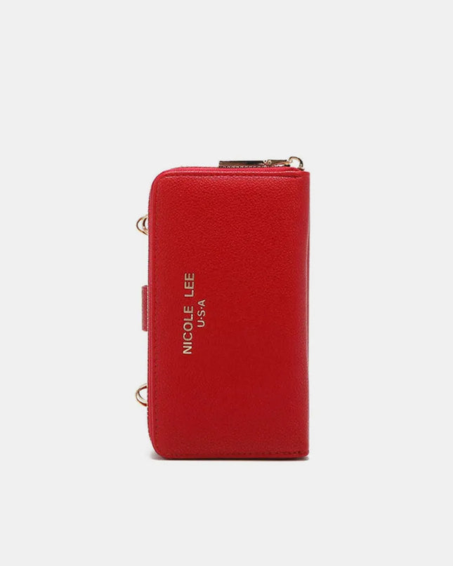 Nicole Lee USA 2 Piece Phone Case Crossbody Wallet 