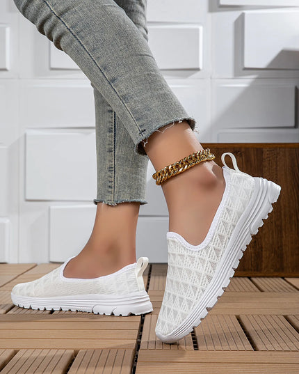 Breathable Mesh Slip-On Sneakers 