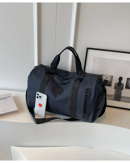 Oxford Cloth Travel Bag Dark Navy One Size