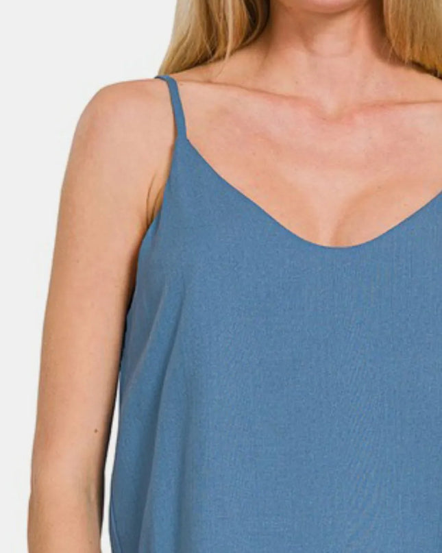Zenana Two Layered Spaghetti Strap Cami