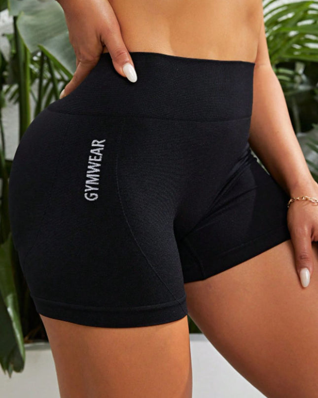 Slim Fit High Waistband Active Shorts