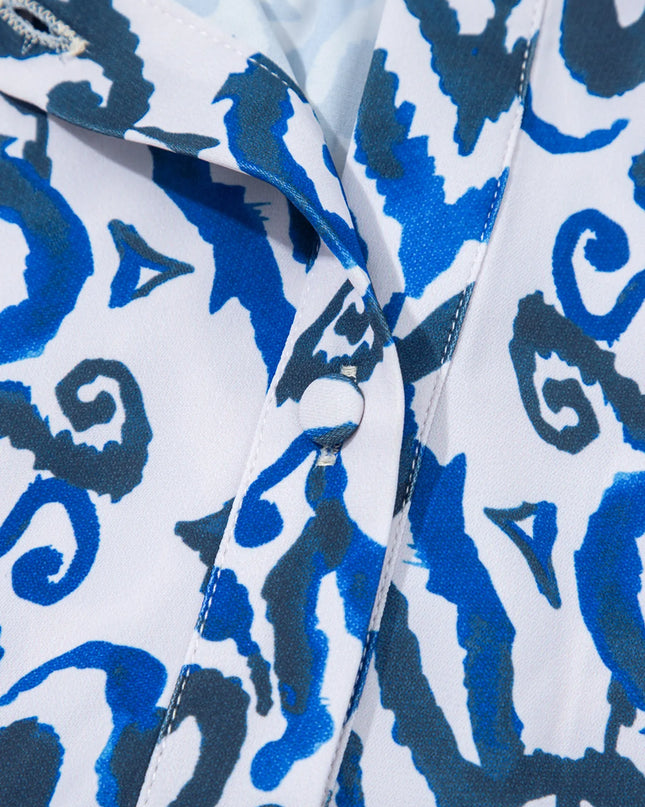 Paisley Print Long Sleeve Blouse