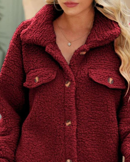 Button Down Collared Coat