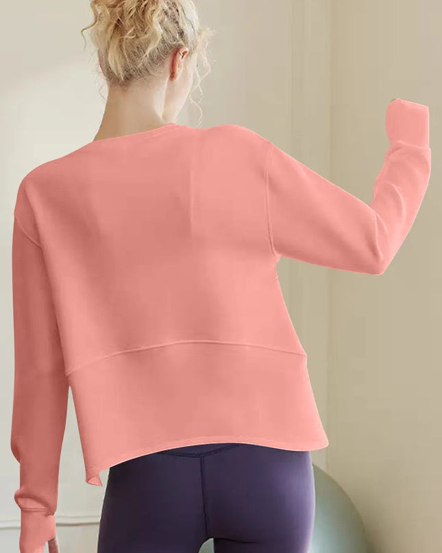 Basic Bae Air Scuba Round Neck Long Sleeve Sweatshirt