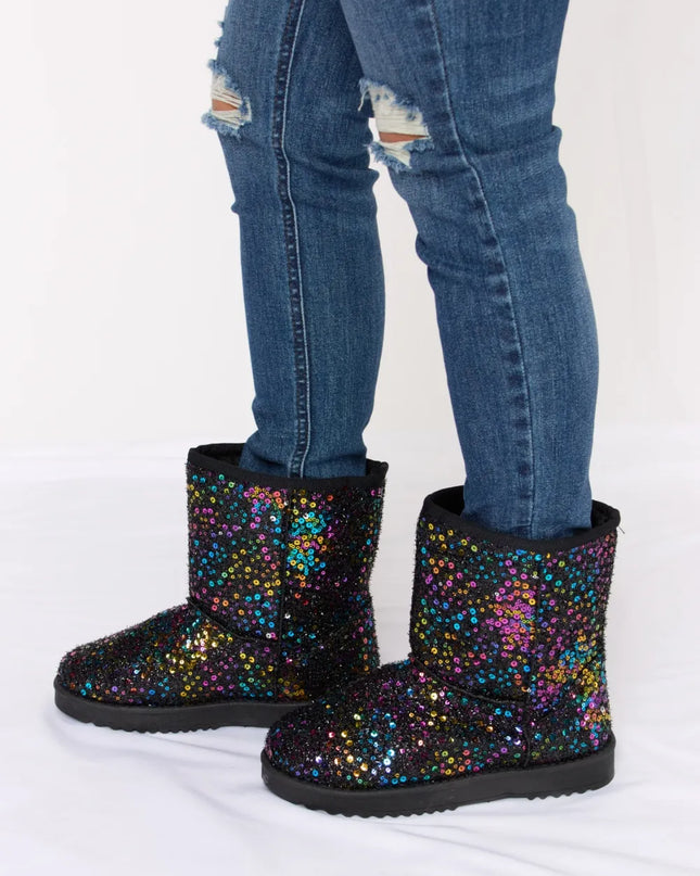 Forever Link Sequin Thermal Flat Boots